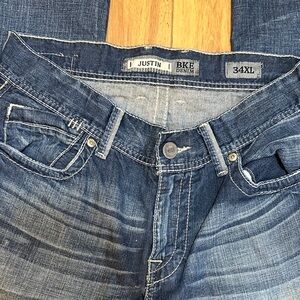 BKE Men's Relaxed Fit Blue Jeans